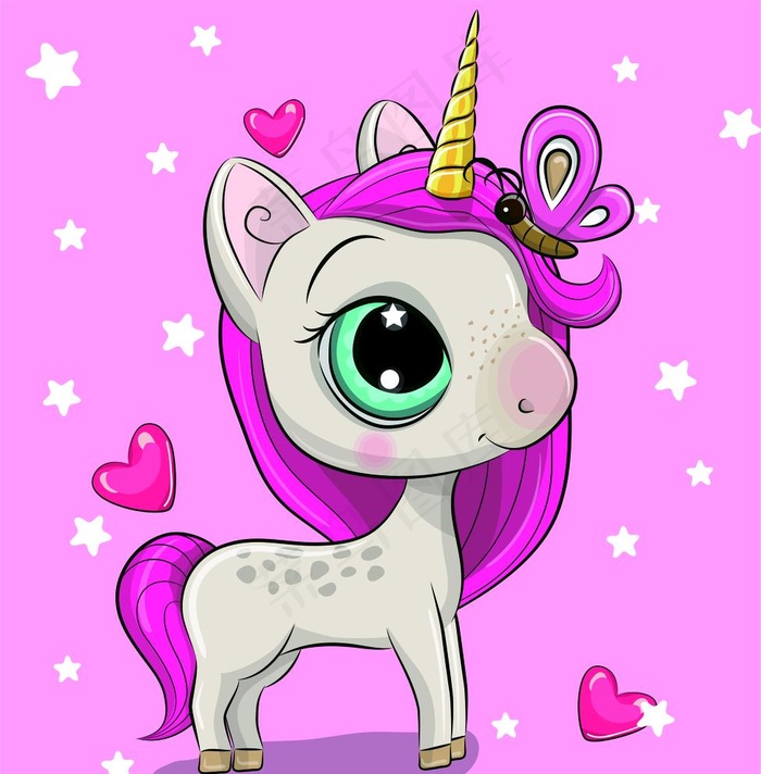 大眼独角兽图片