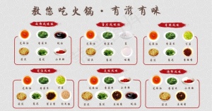 火锅店蘸料图片