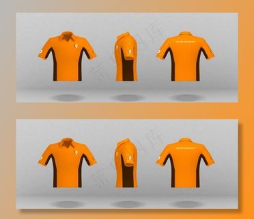 灰色背景衣服品牌VIS样机模板图片