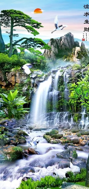 流水生财图片