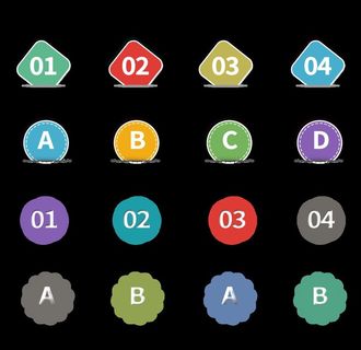 序号标签素材图片