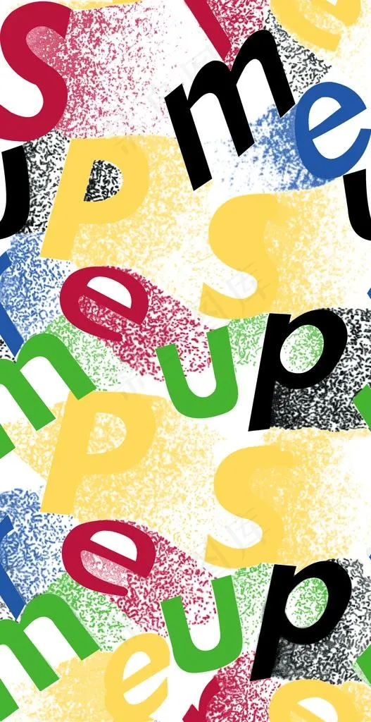 大牌 扎染 字母 数码 印花图片