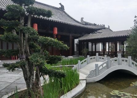 公园古建筑图片 园林一角 景色