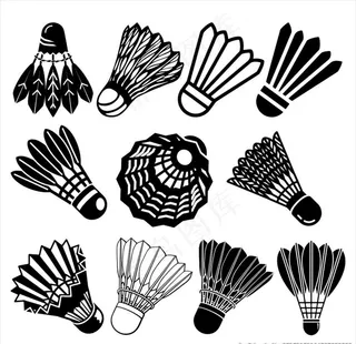 羽毛球图标图片