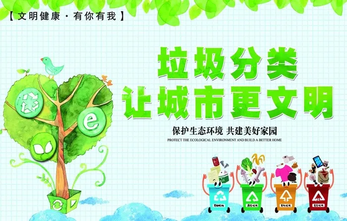 垃圾分类图片(3402x2268)psd模版下载