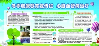 冬季健康教育宣传栏图片