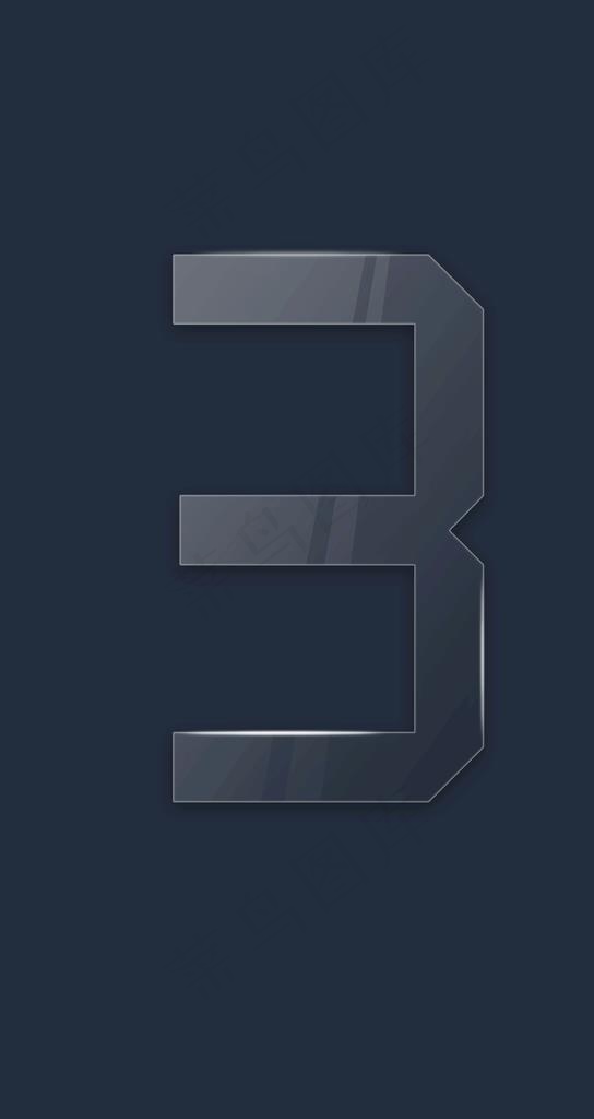玻璃字体三图片