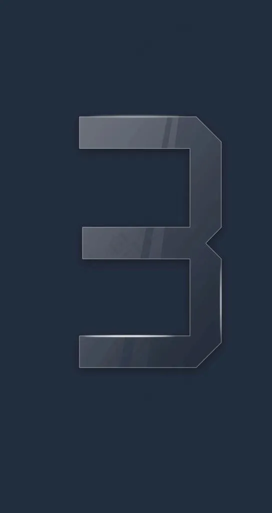 玻璃字体三图片psd模版下载
