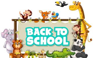 卡通动物 文本框图片