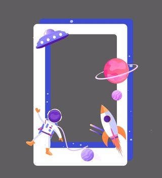 儿童拍照框图片