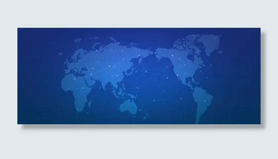 网络世界科技蓝色背景图片