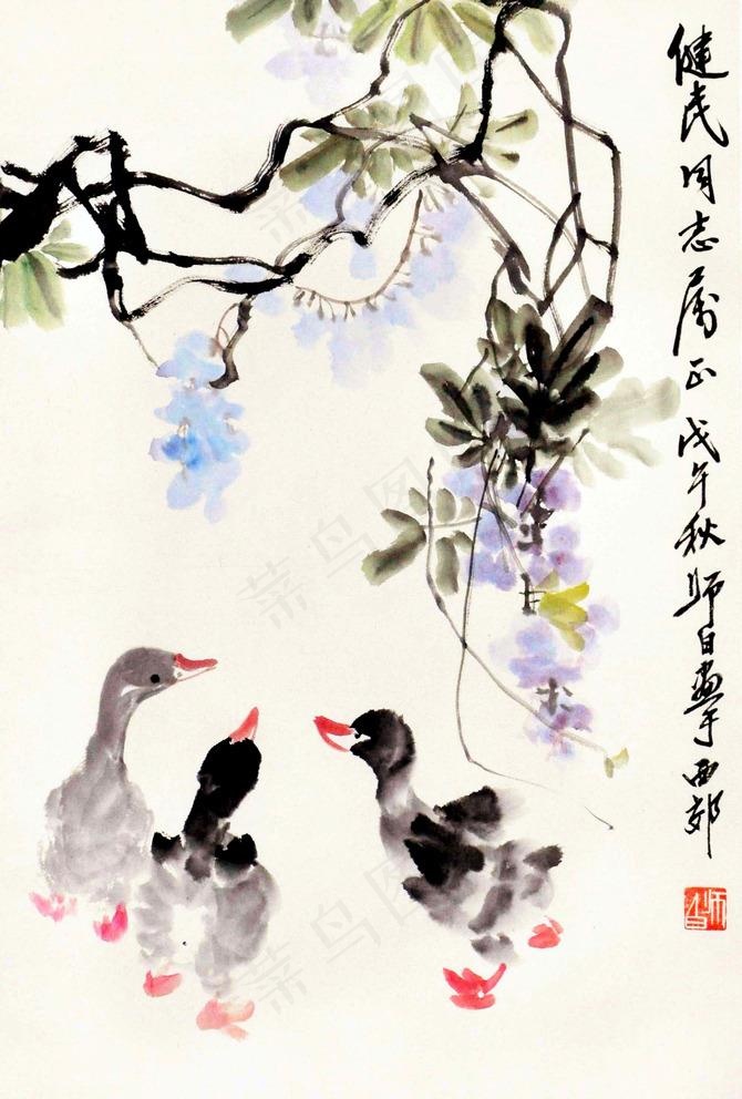 娄师白 花卉图片