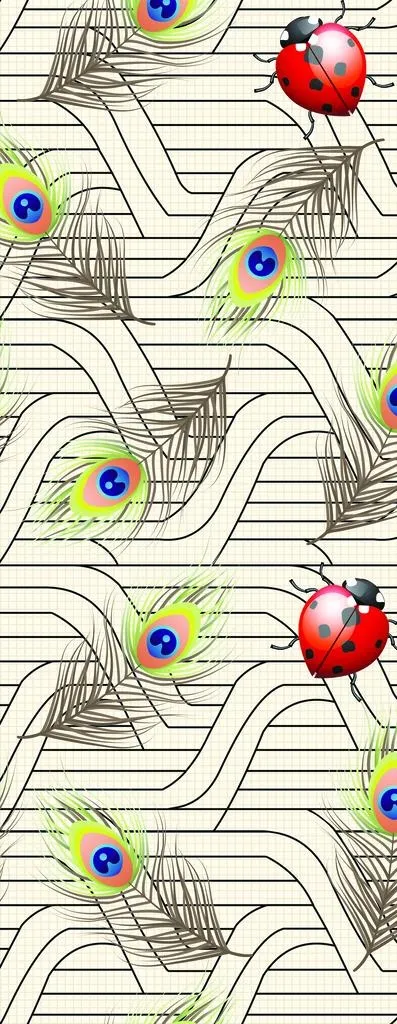 孔雀羽毛图片(5205x12418)