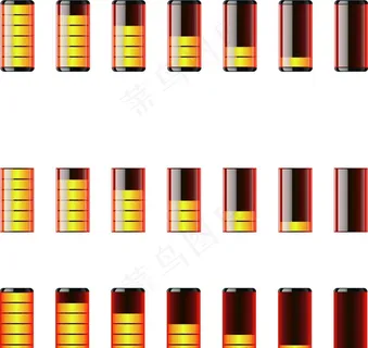 电池电量指示图标图片