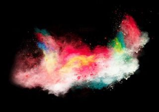 彩色粉尘烟雾图片