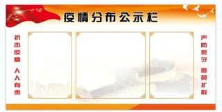 疫情分布公示栏图片