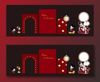 红色米奇生日宴 派对图片