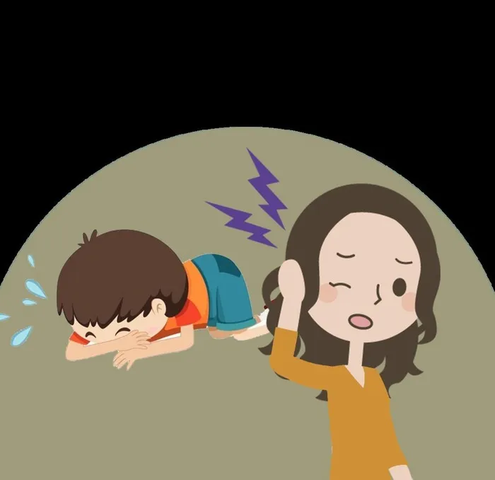 顽皮爱哭的小孩图片(1134x1134)psd模版下载