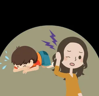 顽皮爱哭的小孩图片