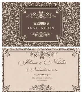 欧式花纹卡片图片