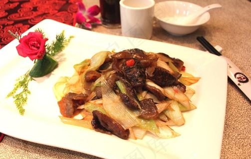 京葱爆辽参图片