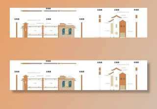 社区宣传栏导视牌图片