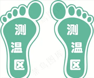 测温区 测温区域 脚掌等候图片