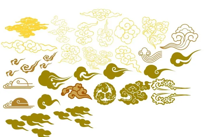 祥云图片ai矢量模版下载