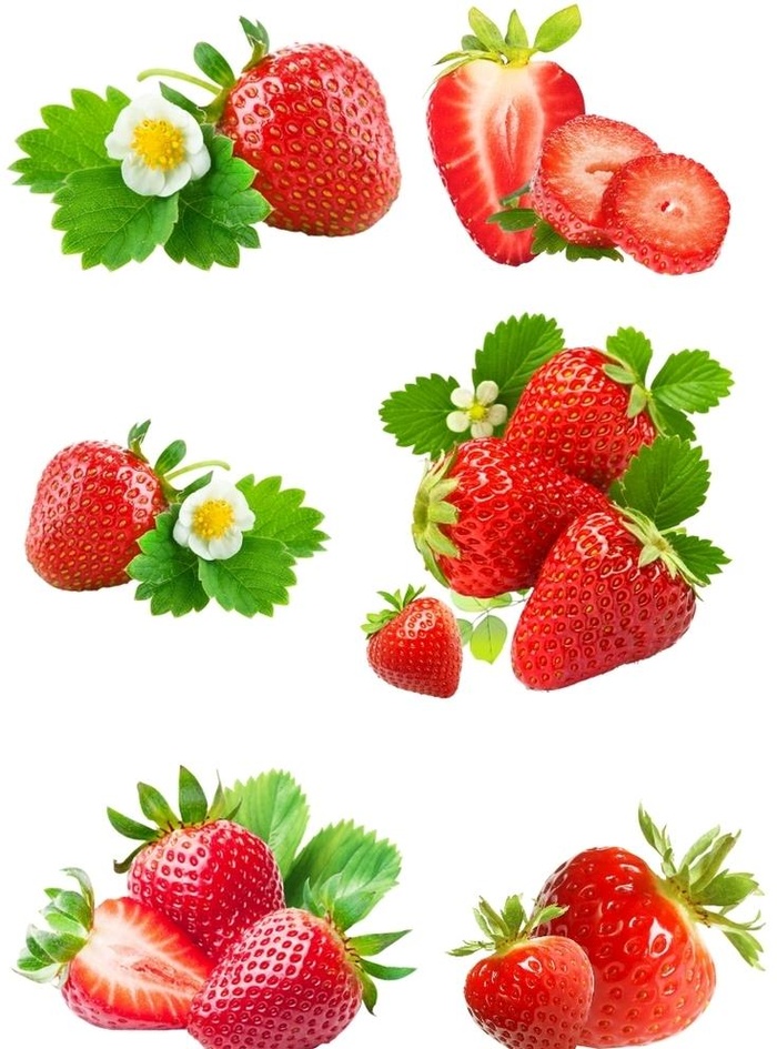 草莓素材图片