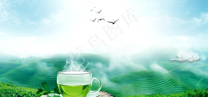 茶道海报背景图片