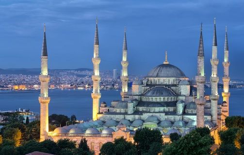 蓝色清真寺图片