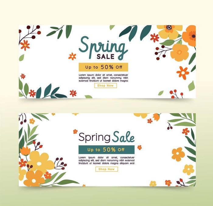 春季促销横幅图片