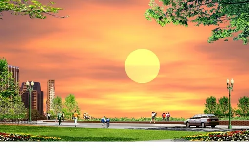 广场效果图图片