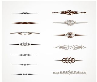 新中式文字框文字隔断图片