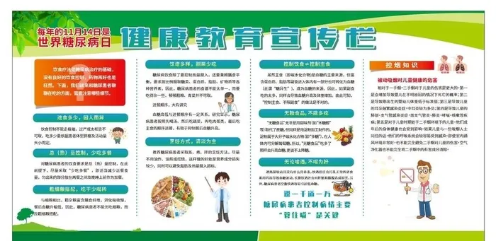 健康教育宣传栏图片cdr矢量模版下载