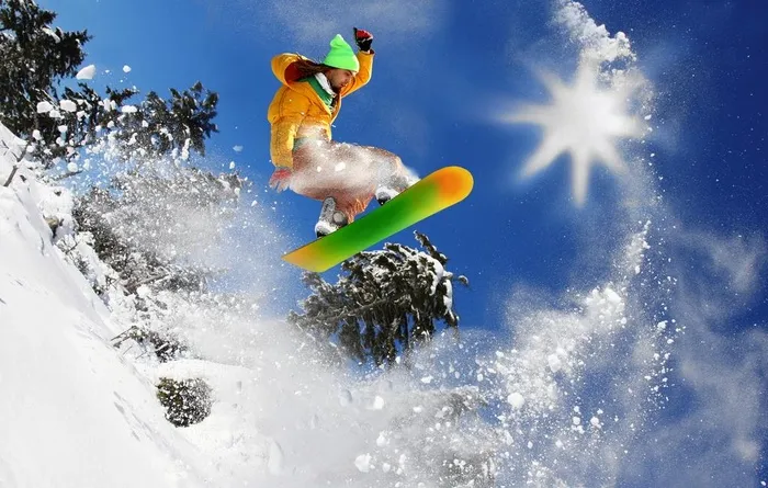 滑雪图片