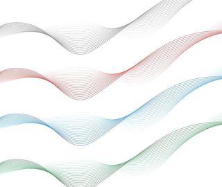 科技波浪线图片