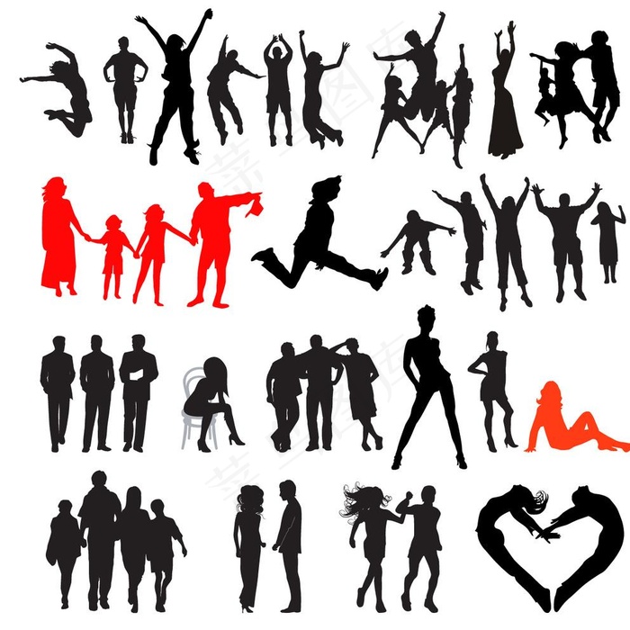 人物剪影图片