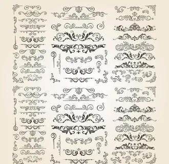 欧式花纹图片