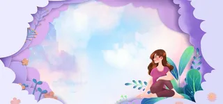 健身养生瑜伽展板背景 图片