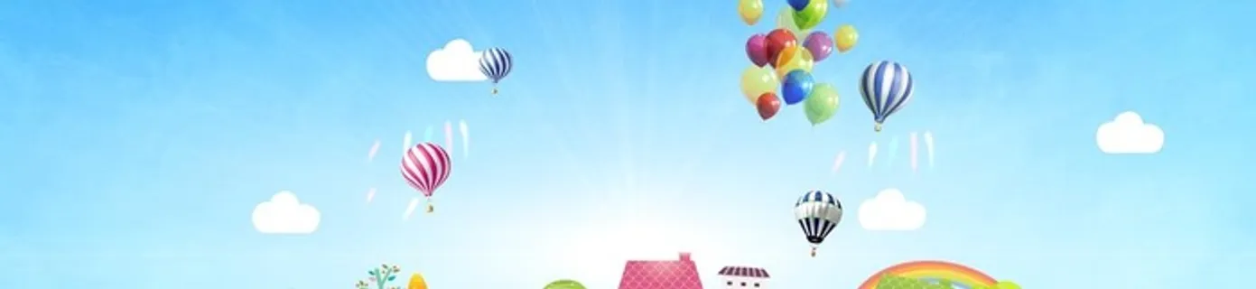 卡通背景 童趣图片