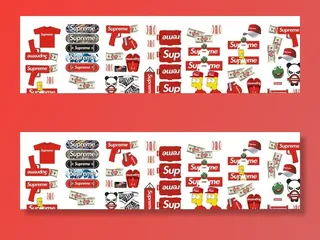 supreme潮牌矢量图图片