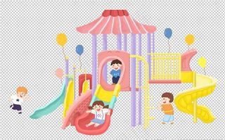 儿童游乐场免抠元素图片