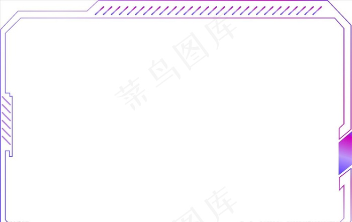 彩色渐变不规则边框图片cdr矢量模版下载