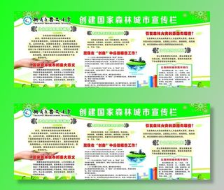 森林城市宣传栏图片