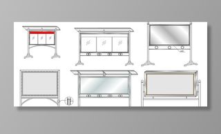 不锈钢宣传栏图片