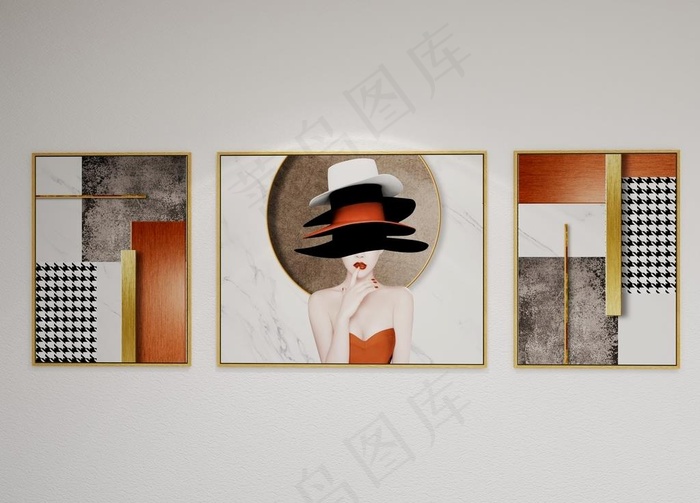 轻奢挂画图片