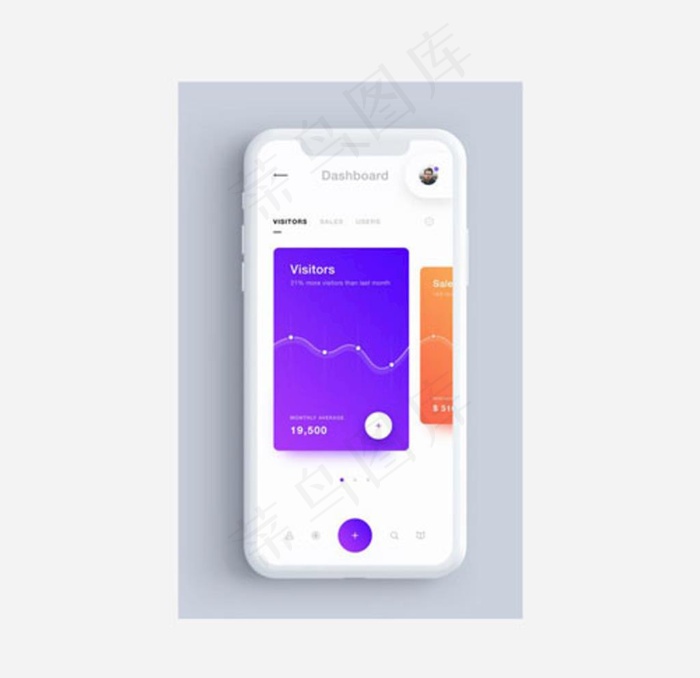 iPhoneX白色样机图片psd模版下载