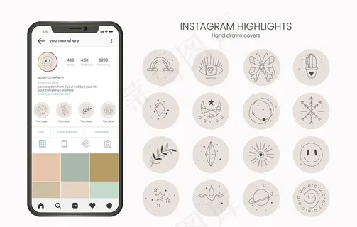 手机应用图标矢量图片