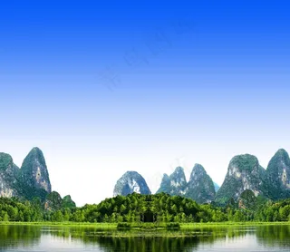 桂林山水图图片